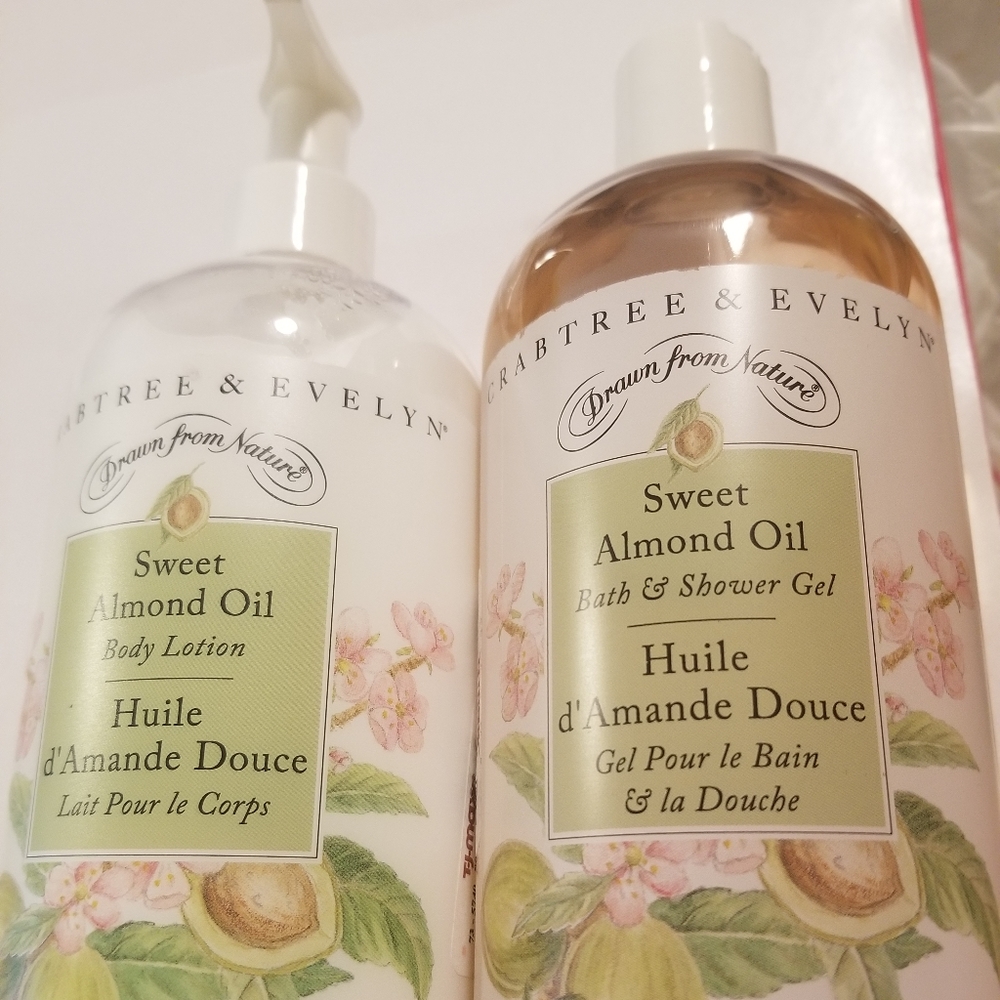 Crabtree & evelyn sweet almond oil body wash &loti
